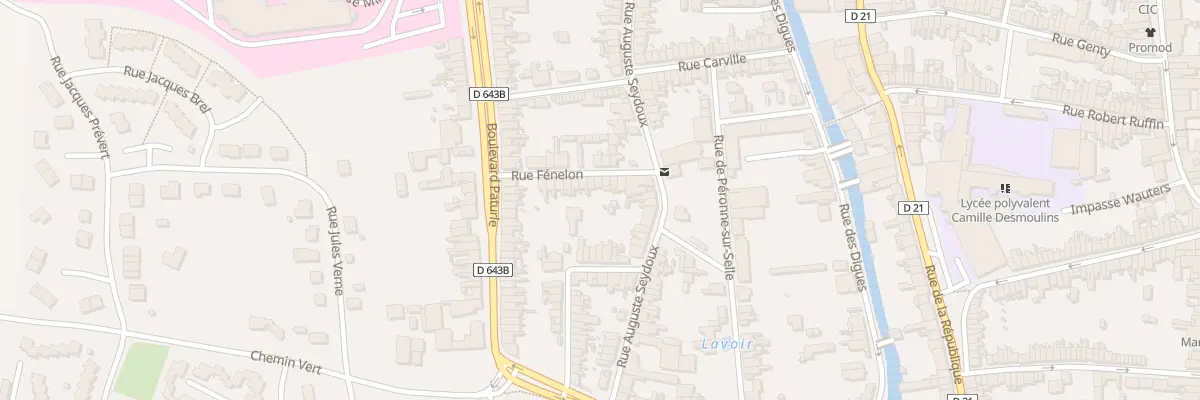 Plan du 7 Rue Fénelon au Cateau-Cambrésis