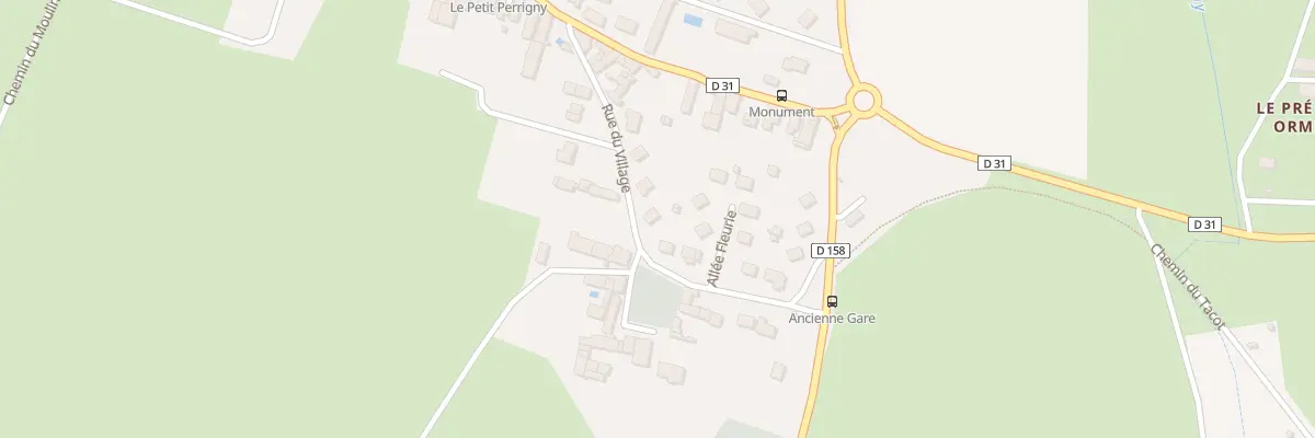 Plan du 9 Rue du Village à Perrigny