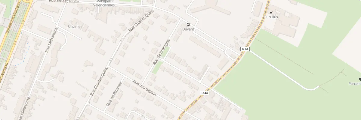 Plan du 7 Rue de Bourgogne à Valenciennes