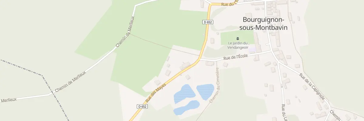 Plan du 2 Rue des Mayes à Bourguignon-sous-Montbavin