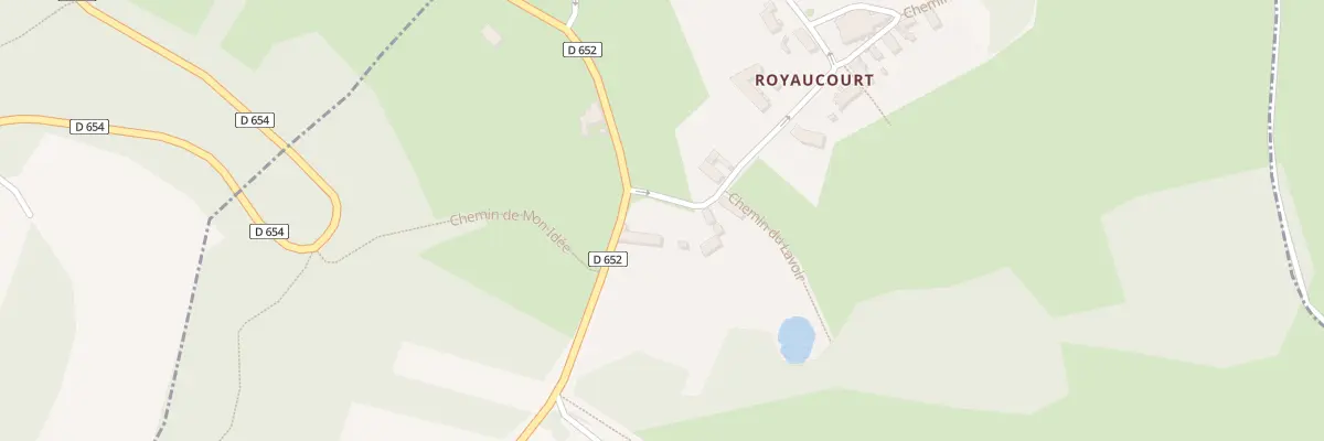 Plan du 2 Rue de la Dame Jeanne à Royaucourt-et-Chailvet