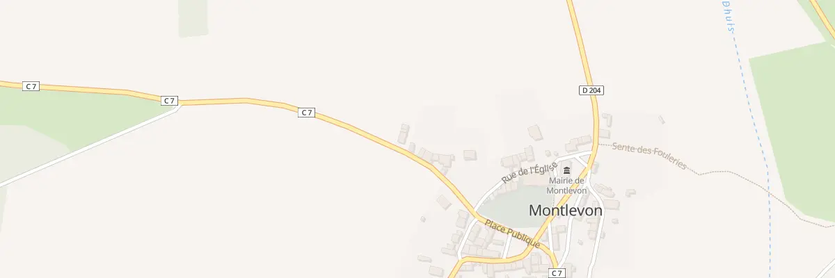 Plan du 4 Rte d’Auclaine à Montlevon