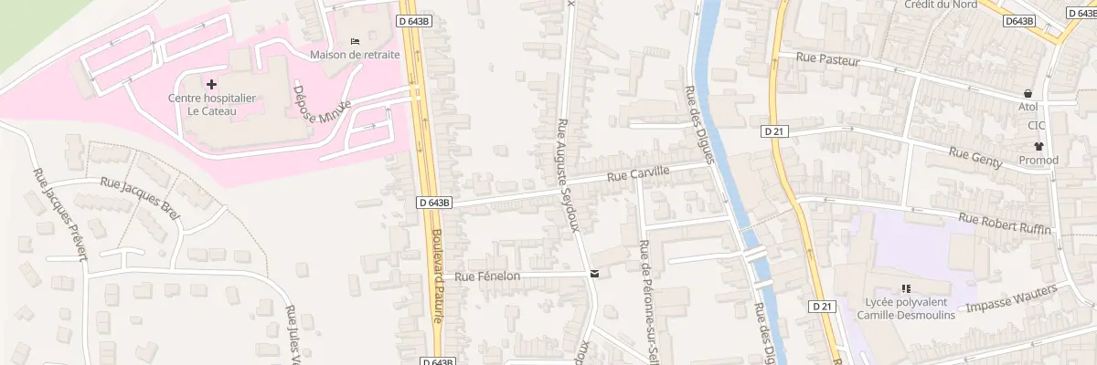 Plan du 68 Rue Auguste Seydoux au Cateau-Cambrésis
