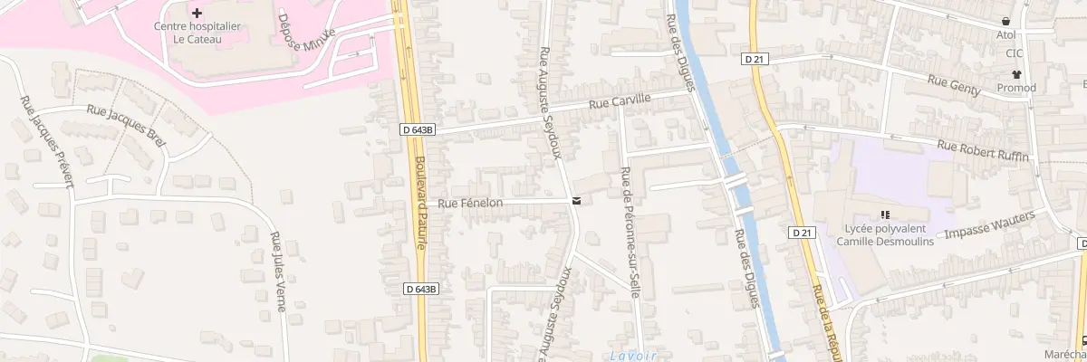 Plan du 76 Rue Auguste Seydoux au Cateau-Cambrésis