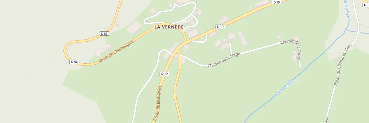Plan du 5054 La Vernede à Saint-Didier-sur-Doulon