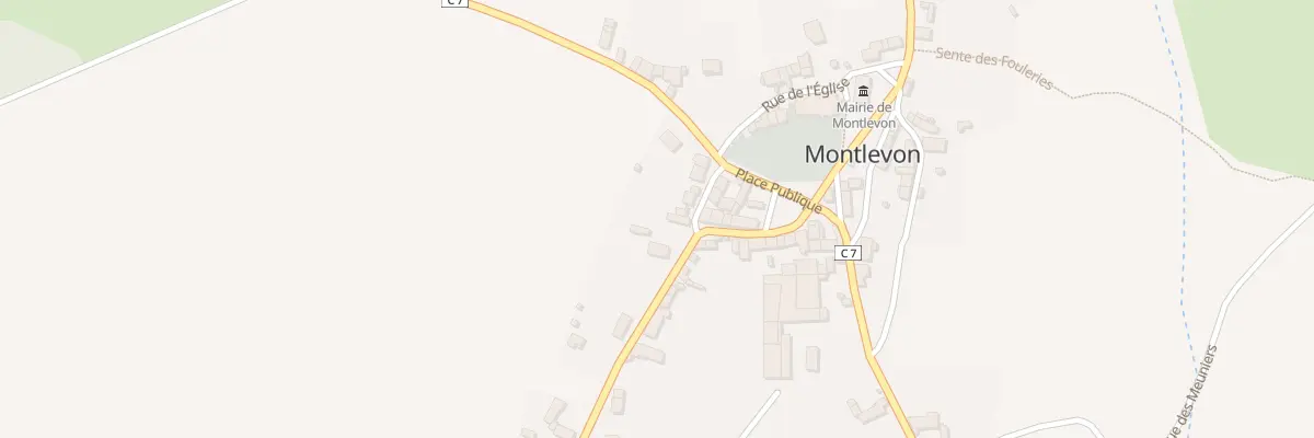 Plan du 2 Rue du Haut de Montlevon à Montlevon