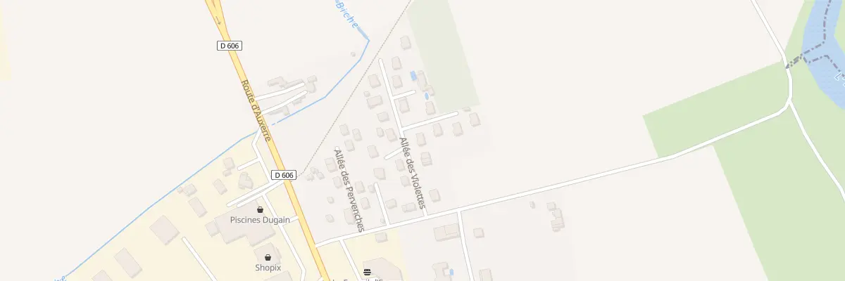 Plan du 2 All des Acacias à Appoigny