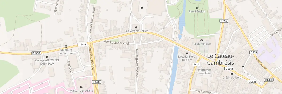 Plan du 31 Rue Louise Michel au Cateau-Cambrésis