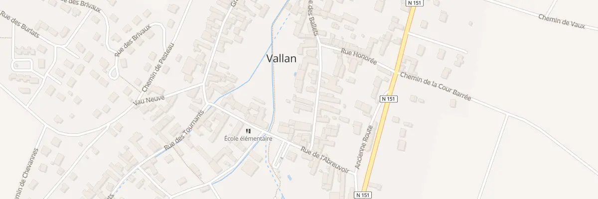 Plan du 5 Rue des Ballets à Vallan