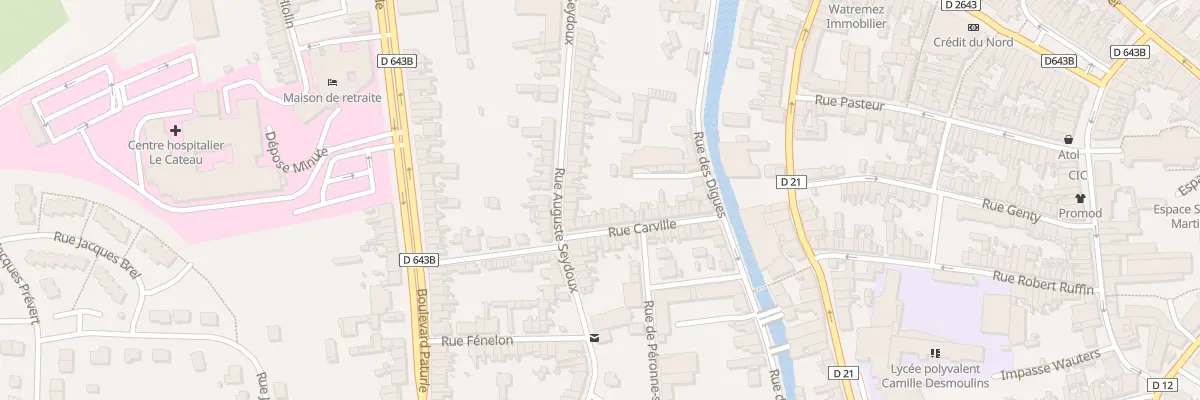 Plan du 59 Rue Auguste Seydoux au Cateau-Cambrésis