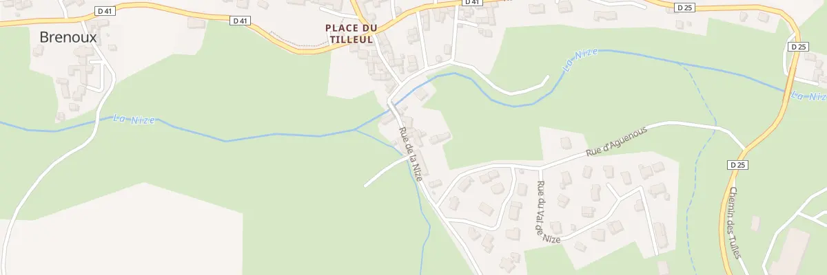 Plan du 147 Rue de la Nize à Brenoux