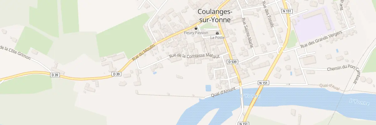 Plan du 13 Rue Comtesse Mahaut à Coulanges-sur-Yonne