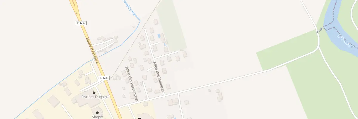 Plan du 6 All des Acacias à Appoigny