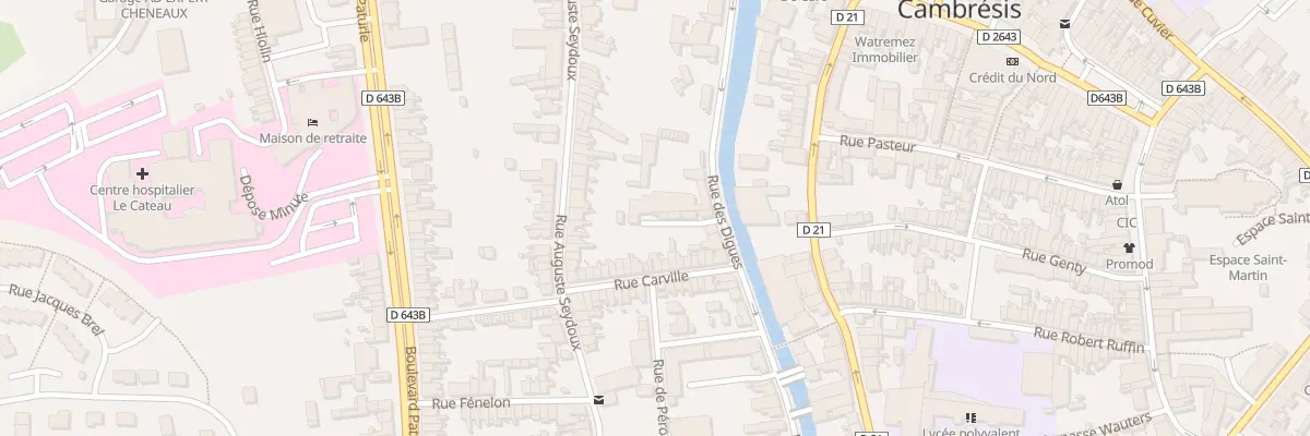 Plan du 6 Imp Carlier au Cateau-Cambrésis