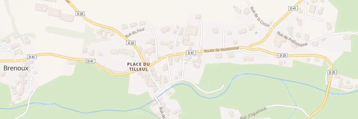 Plan du 90 Rte de Montmirat à Brenoux