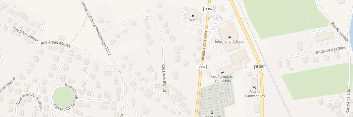 Plan du 6 Rue Louis Blériot à Courpière