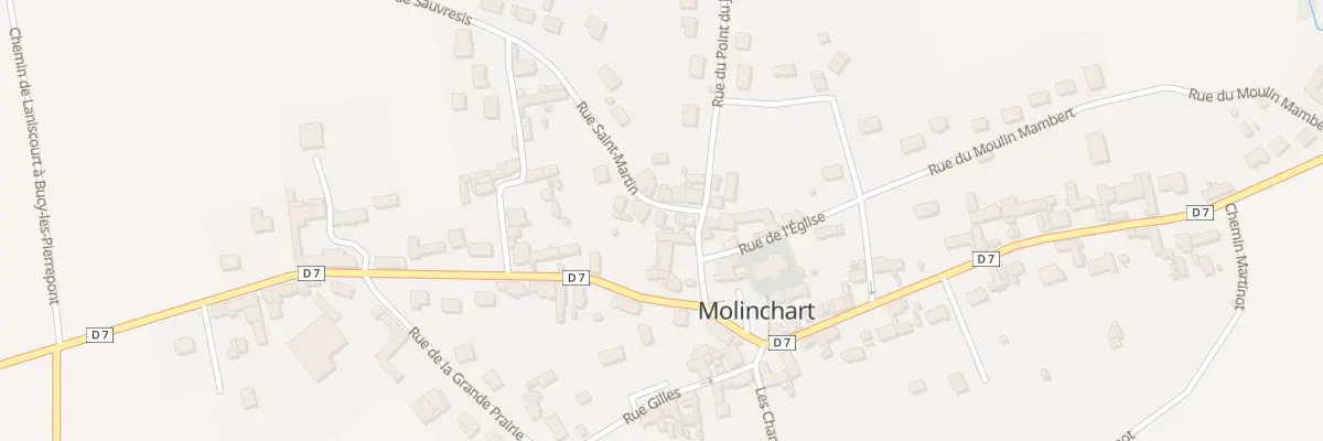 Plan du 1 Rue St-martin à Molinchart