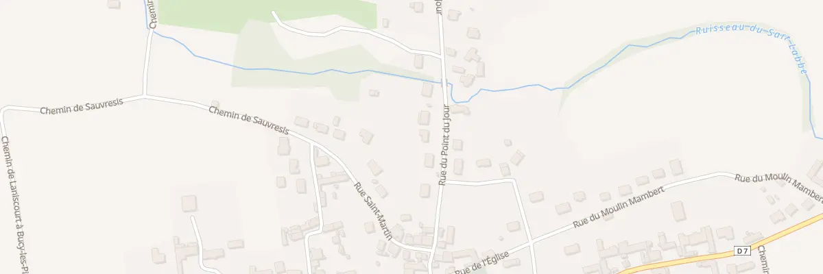 Plan du 9 Rue du Point du Jour à Molinchart