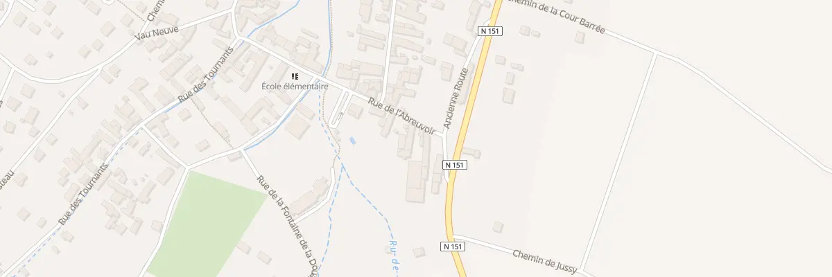 Plan du 1 Rue de l’Abreuvoir à Vallan
