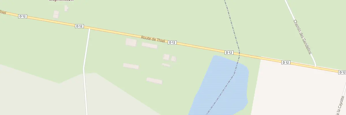 Plan du 3520 Rte de Thiel à Montbeugny
