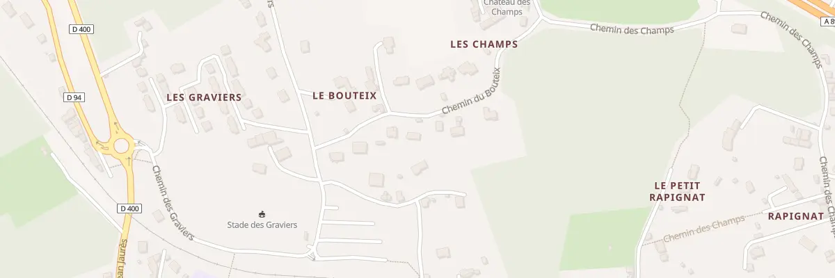 Plan du 7 Che du Bouteix à Thiers