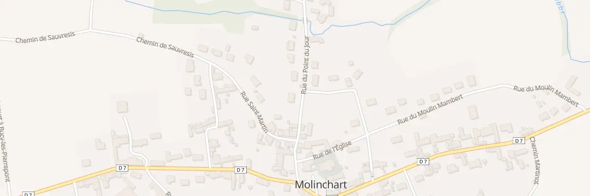 Plan du 5 Rue du Point du Jour à Molinchart