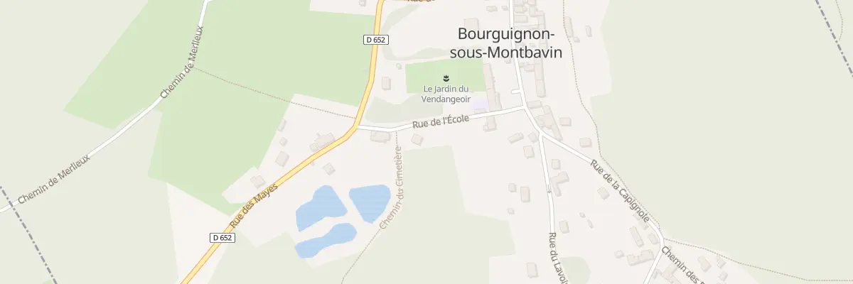 Plan du 3 Rue de l’Ecole à Bourguignon-sous-Montbavin