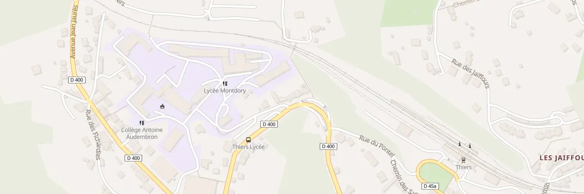 Plan du 5 Av Jean Jaurès à Thiers
