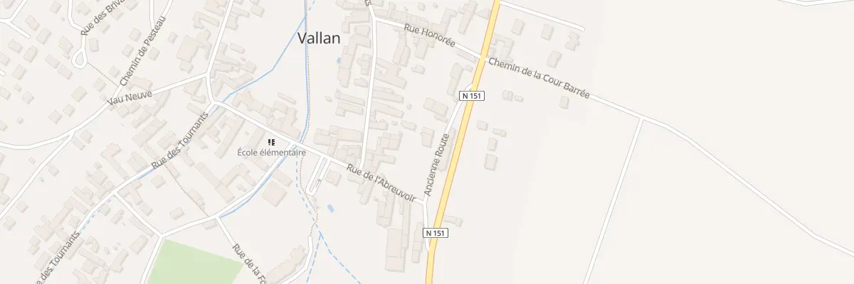 Plan du 3 Ancienne Route à Vallan