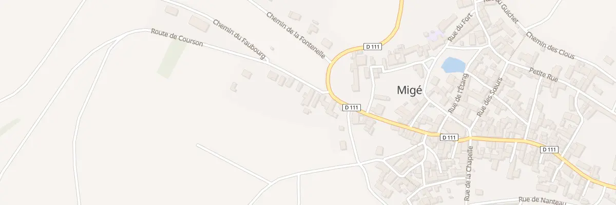 Plan du 3 Rte de Courson à Migé