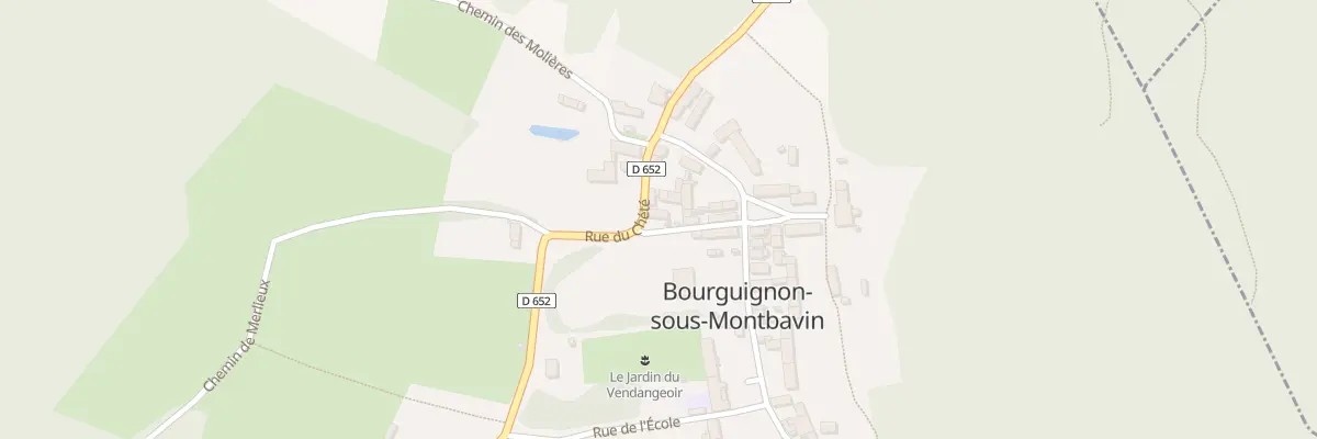 Plan du 2 Rue du Chété à Bourguignon-sous-Montbavin