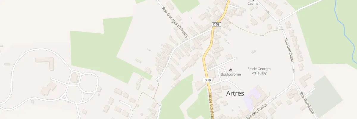 Plan du 15 Rue de la Viewarde à Artres
