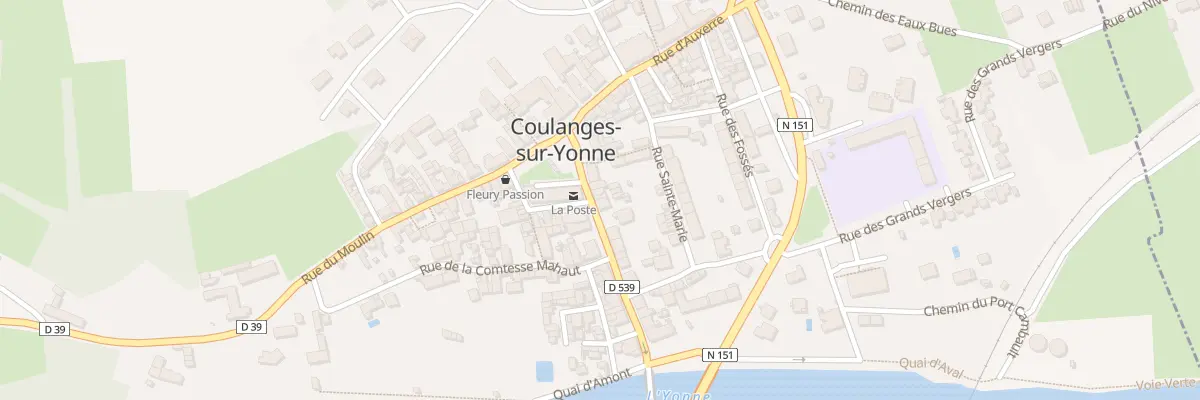 Plan du 22 Rue du Pont à Coulanges-sur-Yonne