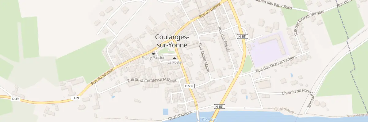 Plan du 20 Rue du Pont à Coulanges-sur-Yonne