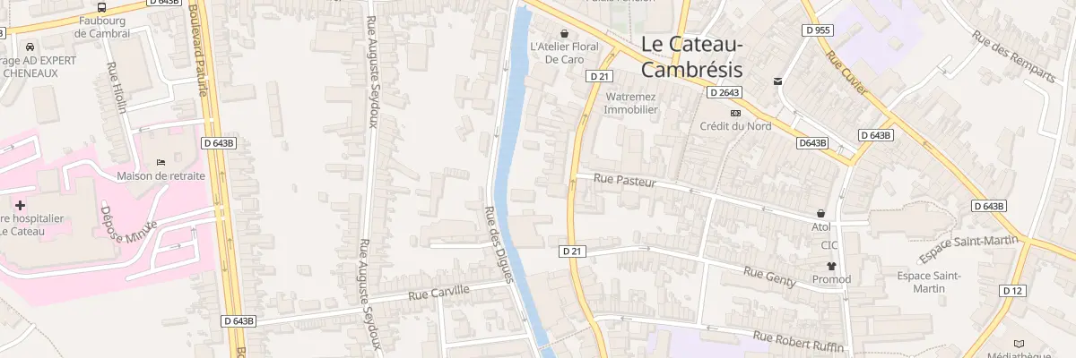 Plan du 26B Rue de la République au Cateau-Cambrésis
