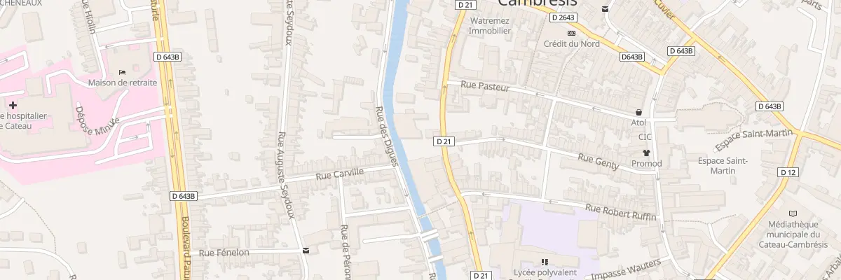 Plan du 28 Rue de la République au Cateau-Cambrésis