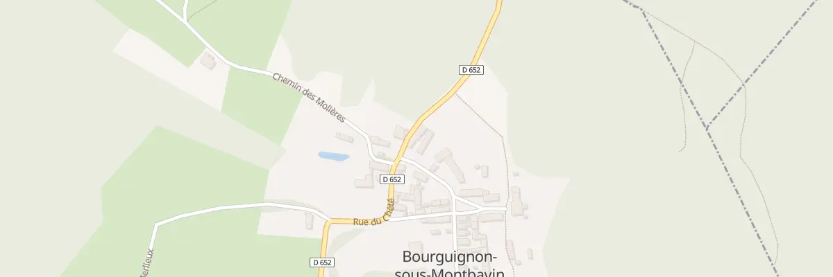Plan du 20B Rue des Vendangeoirs à Bourguignon-sous-Montbavin