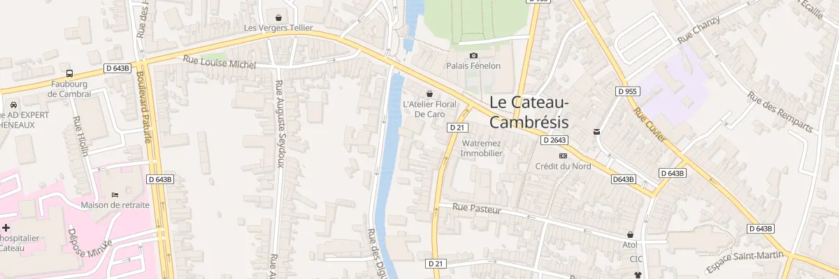 Plan du 12 Rue de la République au Cateau-Cambrésis