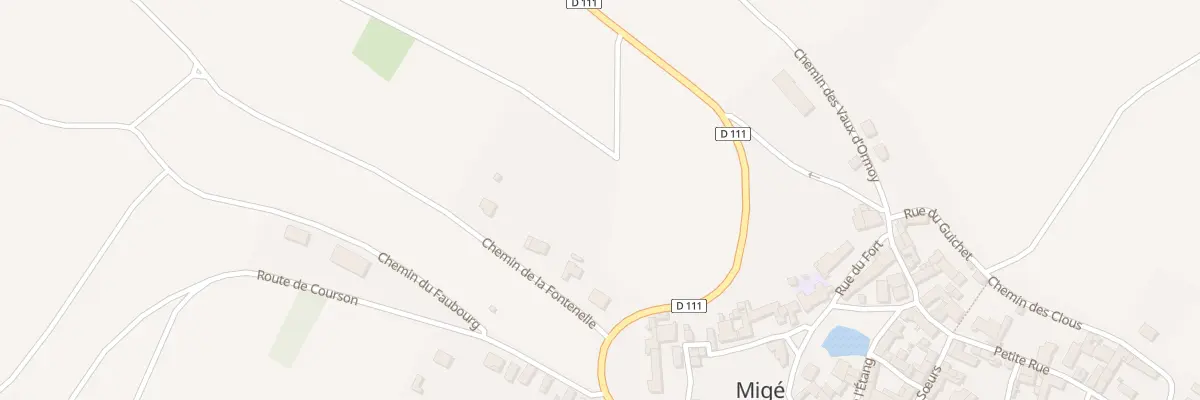 Plan du 4 Chem de la Fontenelle à Migé