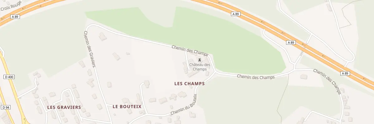 Plan du 60 Che des Champs à Thiers