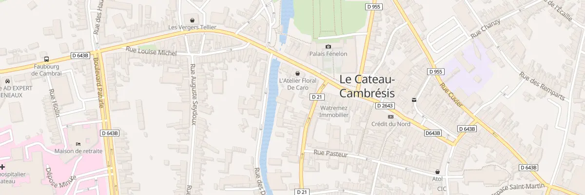 Plan du 10 Rue de la République au Cateau-Cambrésis