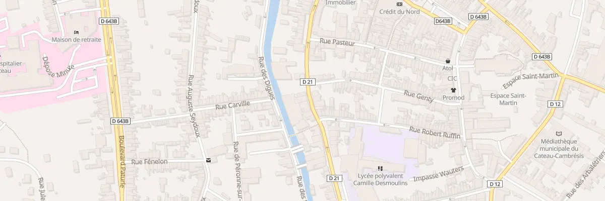 Plan du 32 Rue de la République au Cateau-Cambrésis