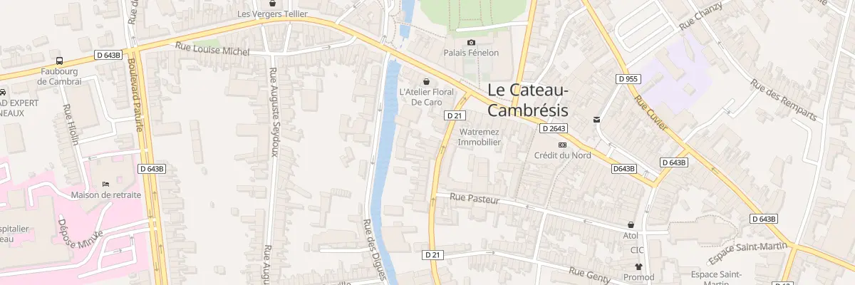 Plan du 16 Rue de la République au Cateau-Cambrésis