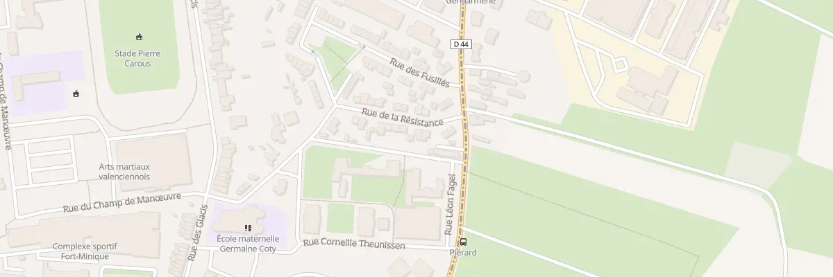 Plan du 7 Rue de la Resistance à Valenciennes