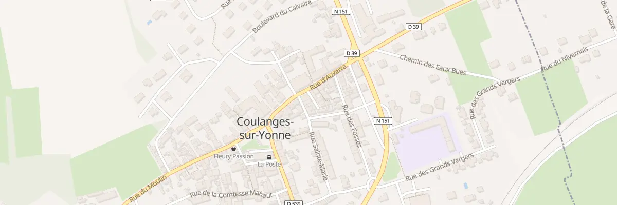 Plan du 24 Rue Sainte Marie à Coulanges-sur-Yonne