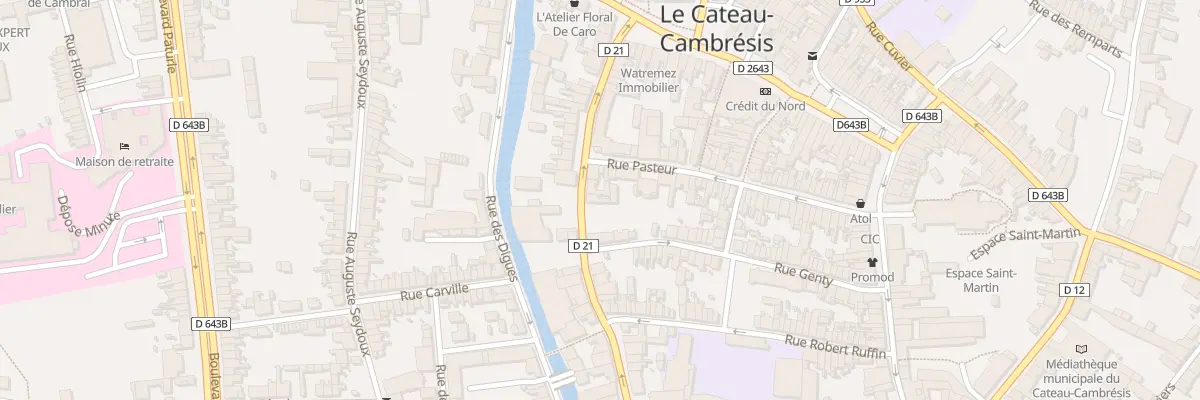 Plan du 29 Rue de la République au Cateau-Cambrésis