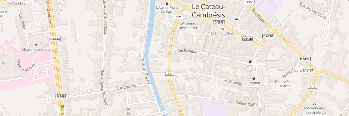 Plan du 27 Rue de la République au Cateau-Cambrésis