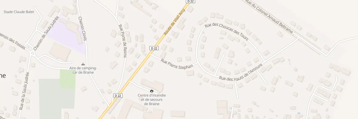 Plan du 1 Rue Pierre Stéphan à Braine