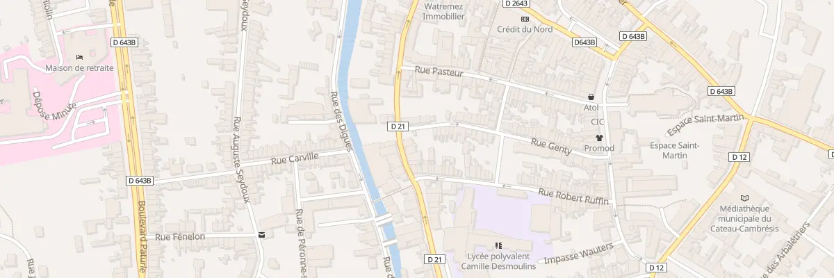 Plan du 31 Rue de la République au Cateau-Cambrésis