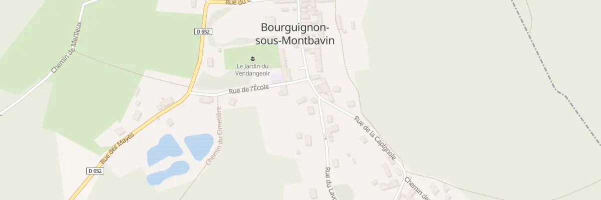 Plan du 1 Rue de l’Ecole à Bourguignon-sous-Montbavin